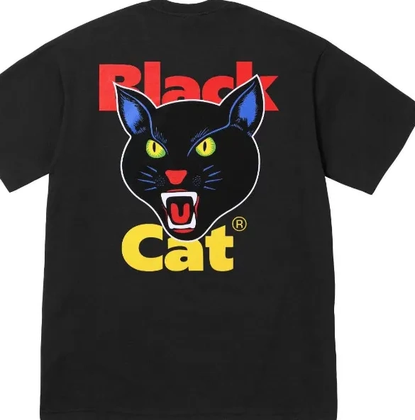 BLACK Black XL TEE Cat 24 and L M S White Black CAT 0708